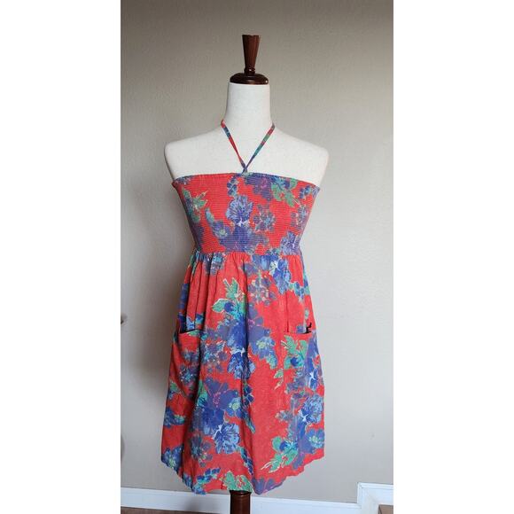 aerie Dresses & Skirts - Aerie Women's Rayon Halter Summer Dress SZ Small Vacation Cover Up